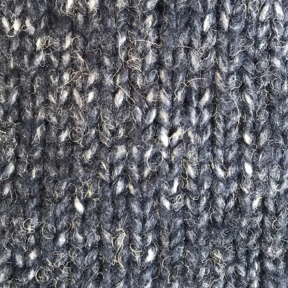 SimplyVera Vera Wang Knit Cardigan Tie Waist Sweater Pockets Marled Navy Large - Picture 11 of 15